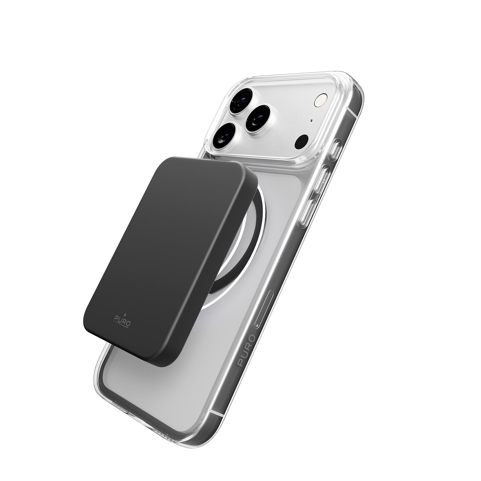 PURO - LITE MAG MagSafe tok iPhone 17 Pro - Átlátszó/Fekete - Image 2