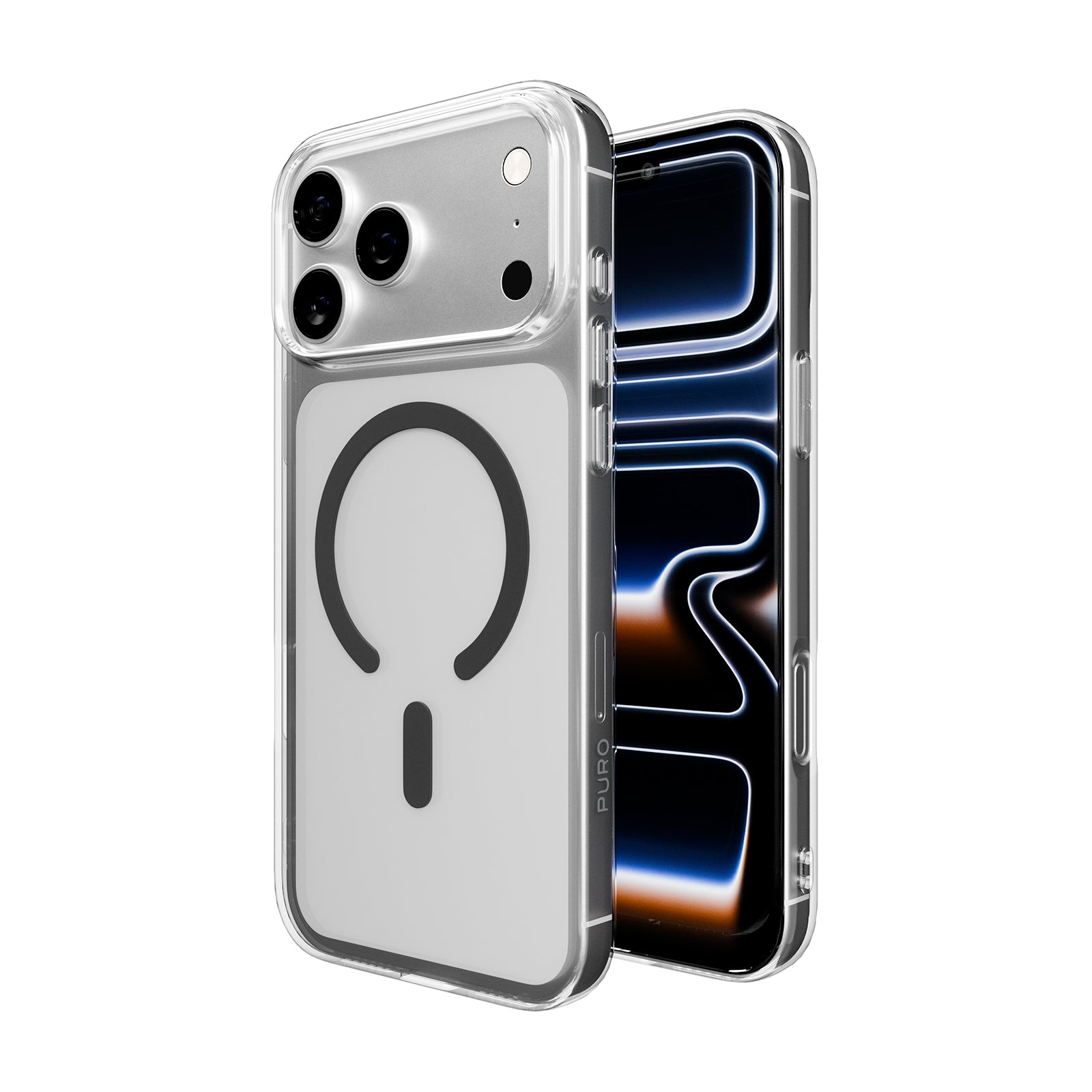 PURO - LITE MAG MagSafe tok iPhone 17 Pro - Átlátszó/Fekete - Image 3