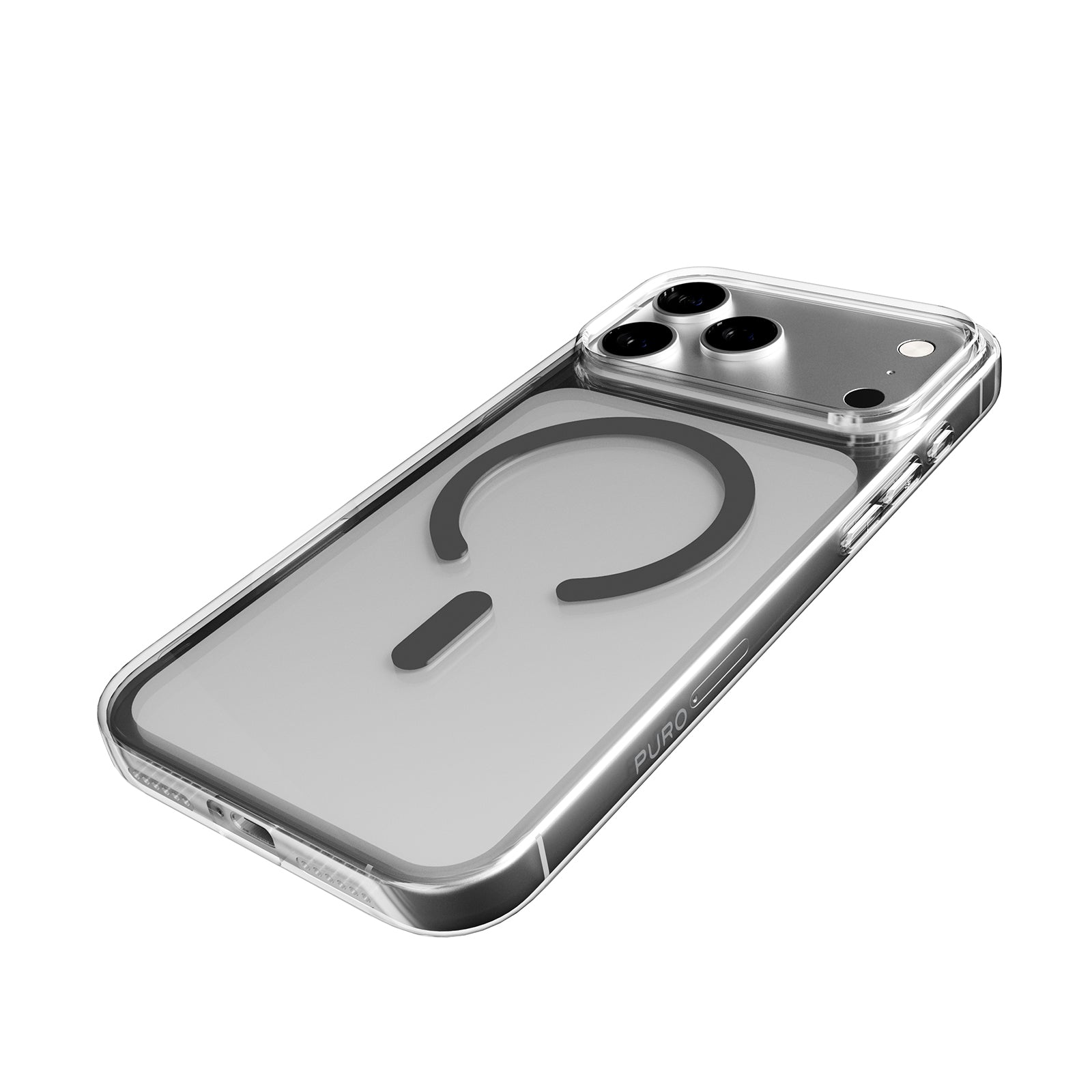PURO - LITE MAG MagSafe tok iPhone 17 Pro - Átlátszó/Fekete - Image 6