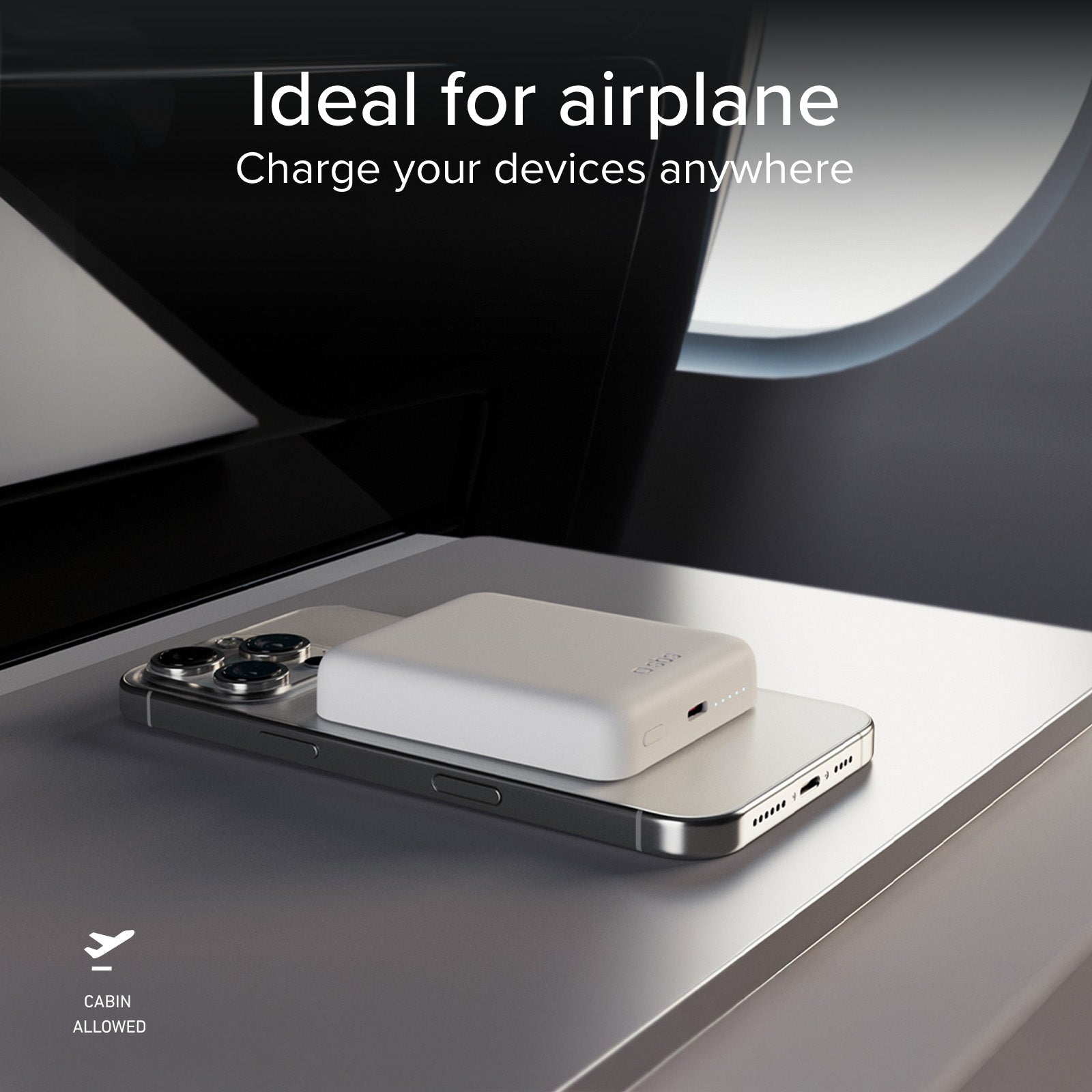 SBS - Vezeték nélküli Mini Mag külső akkumulátor 5000 mAh, USB-C, PD, 15 W - Fehér - Image 11