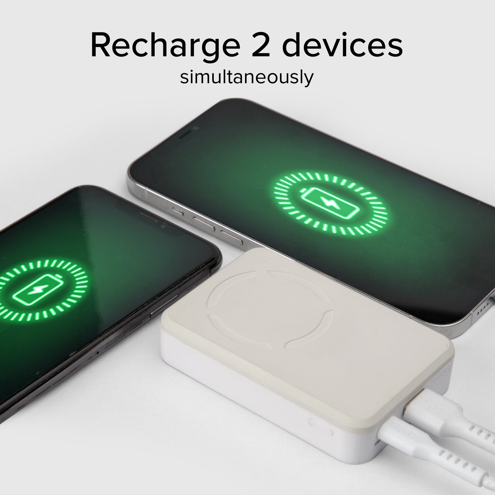 SBS - Vezeték nélküli külső akkumulátor 5000 mAh 10 W, MagSafe, Mag Power - Fehér - Image 6