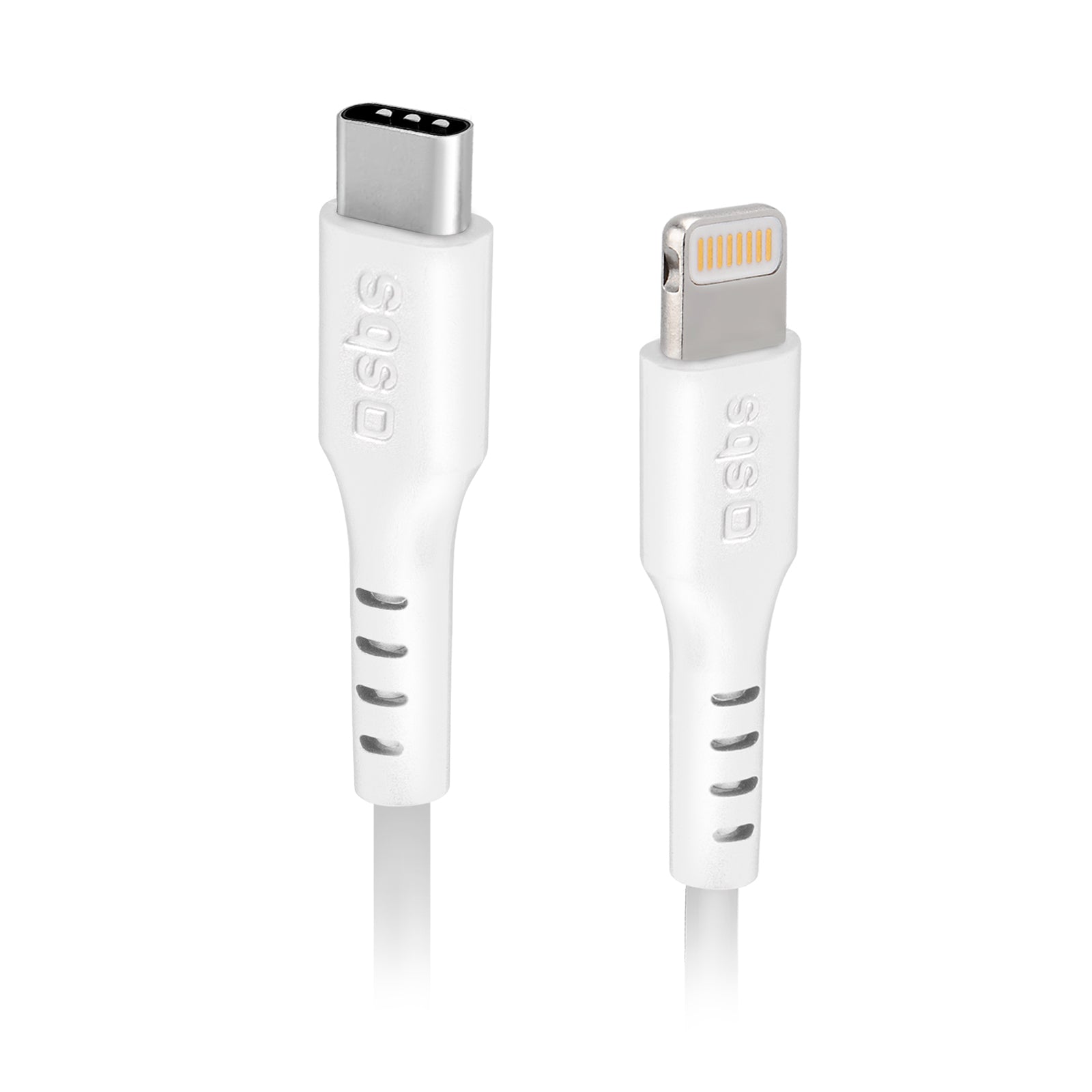 SBS - USB-C/MFI Lightning Kábel 18 W, 2m - Fehér