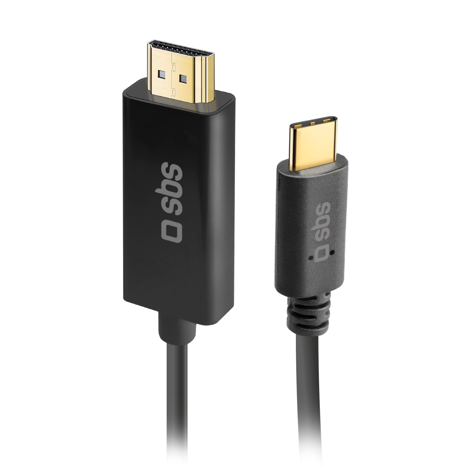 SBS - USB-C/HDMI Kábel 1,8 m - Fekete