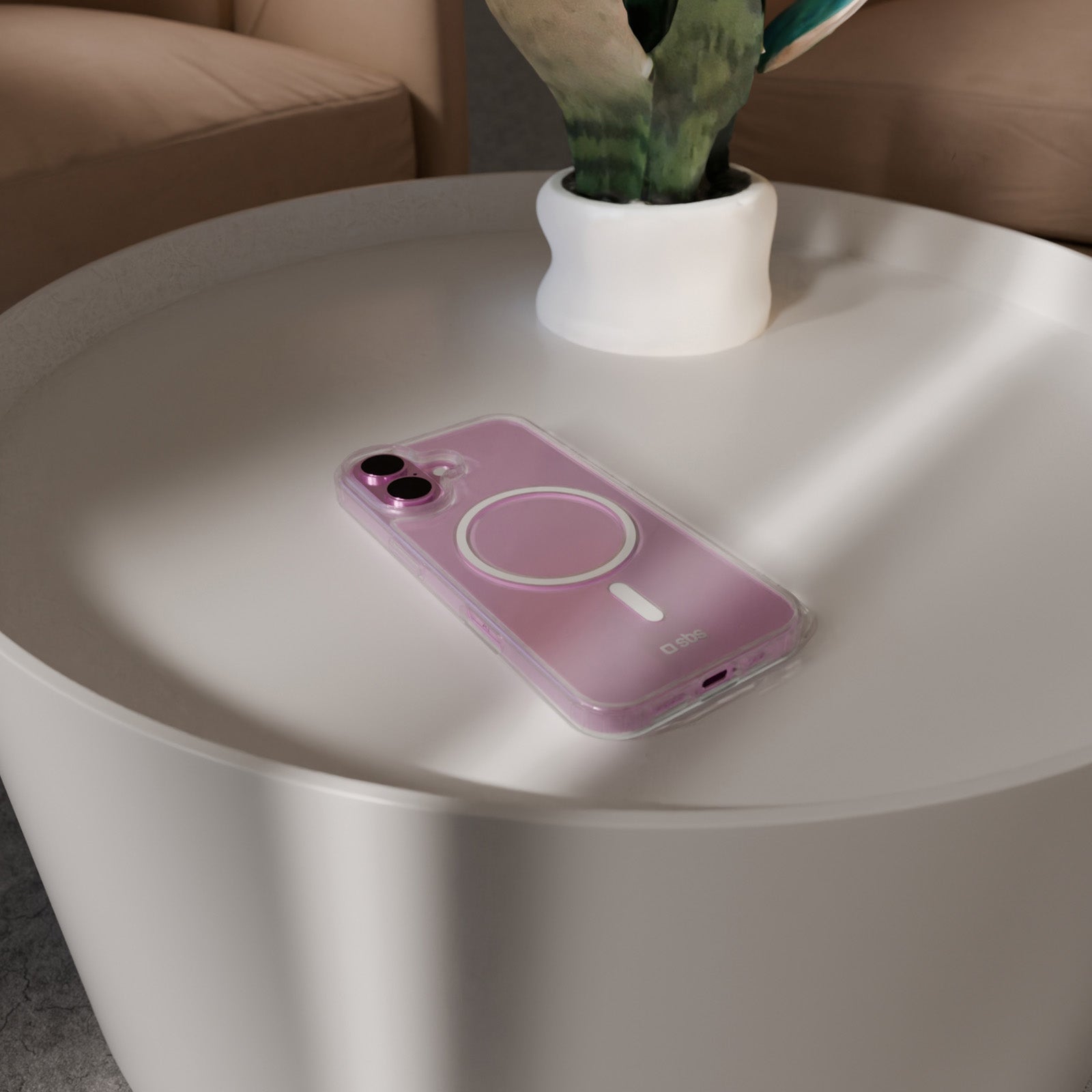 SBS - MagSafe kompatibilis könnyű tok iPhone 16-hoz - Átlátszó - Image 8