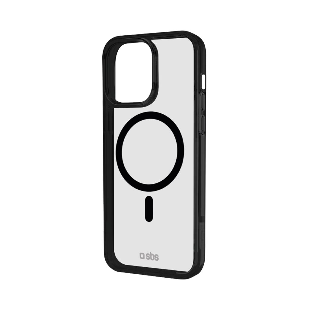 SBS - Mag Frame Cover iPhone 15 Pro Max-hoz, kompatibilis a MagSafe-vel - Fekete