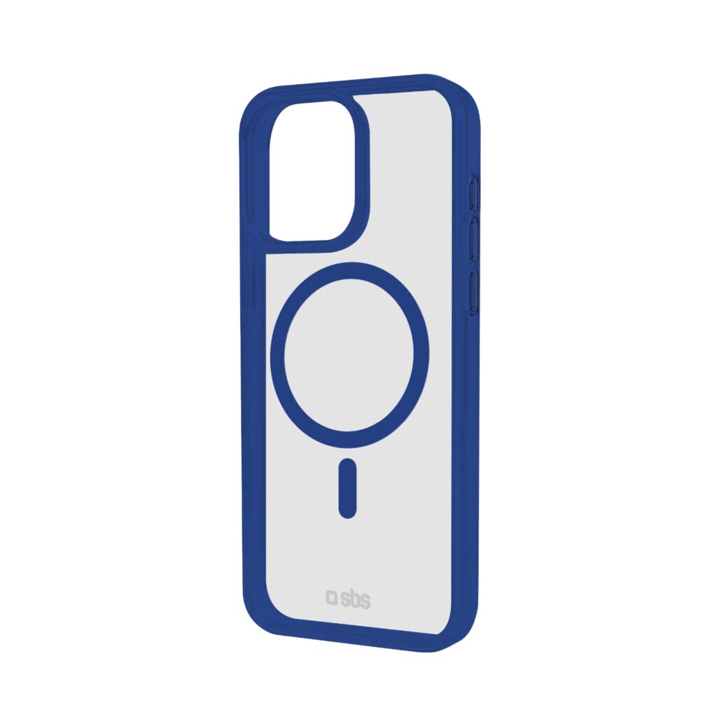 SBS - Mag Frame Cover iPhone 16 Pro Max készülékhez, kompatibilis a MagSafe-vel - Kék