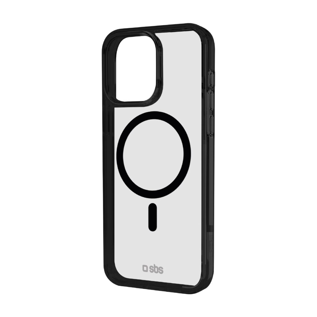 SBS - Mag Frame Cover iPhone 16 Pro Max készülékhez, kompatibilis a MagSafe-vel - Fekete