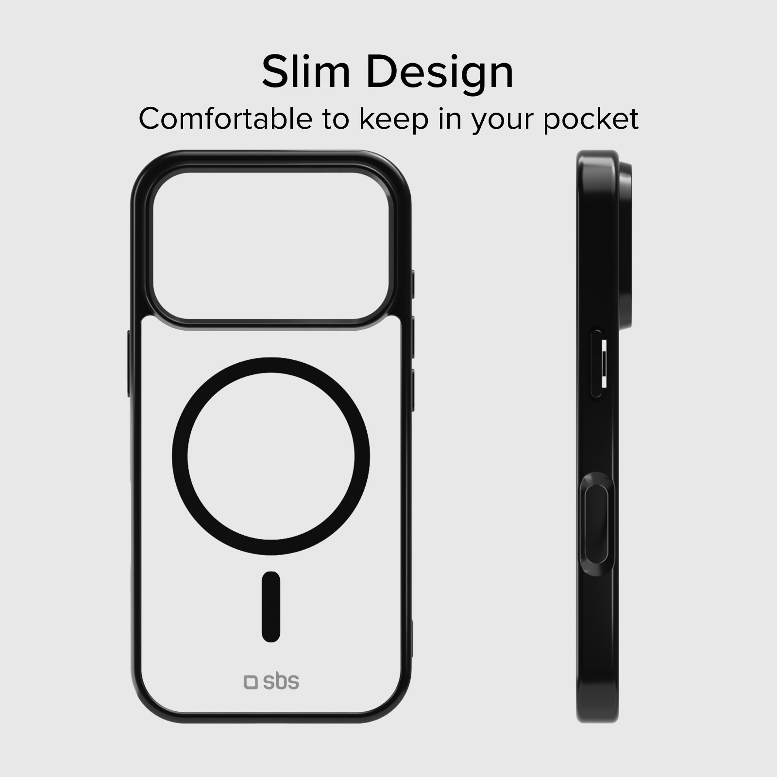 SBS - Mag Frame Cover iPhone 17 Pro-hoz, kompatibilis a MagSafe-vel - Fekete - Image 7