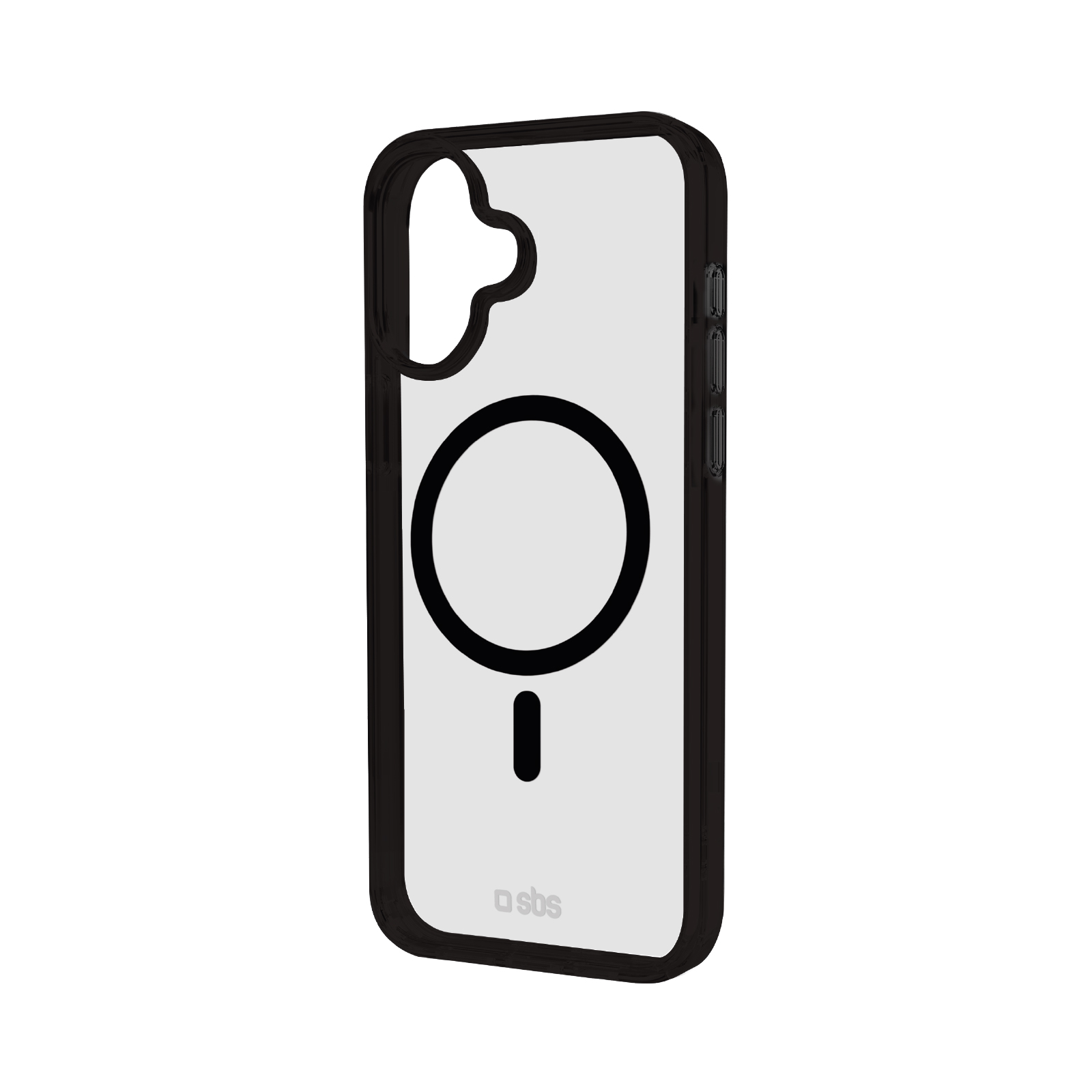 SBS - Mag Frame Cover iPhone 16-hoz, kompatibilis a MagSafe-vel - Fekete