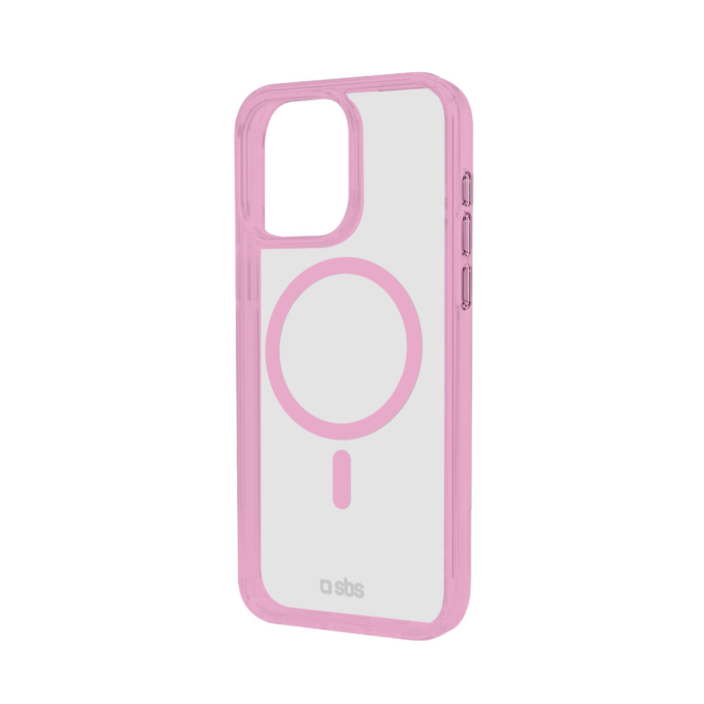 SBS - Mag Frame Cover iPhone 16 Pro Max-hoz, kompatibilis a MagSafe-vel - Rózsaszín