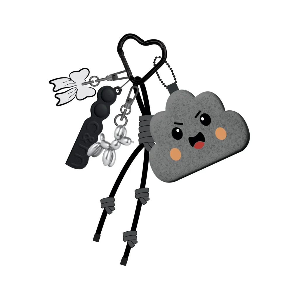 Bijoux Charms – medálkészlet mini tasakkal, táskákhoz vagy kulcstartókhoz