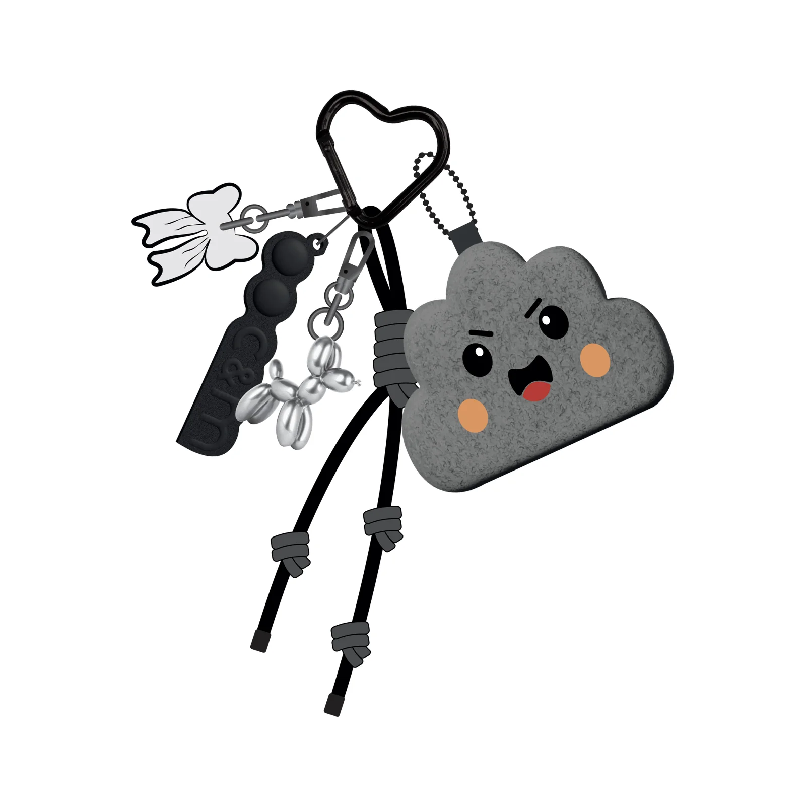Bijoux Charms – medálkészlet mini tasakkal, táskákhoz vagy kulcstartókhoz